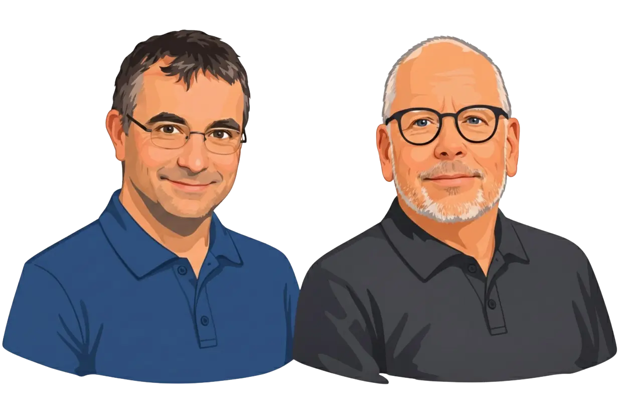Rutger Slager and Rob Goijen, the founders of Quinventa